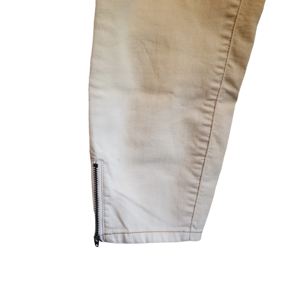 Prana Gold Mustard Ombre Ankle Zip Jett Capri Jeans - Picture 4 of 10